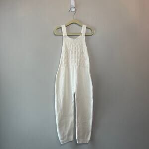 Bailey's Blossoms Toddler Girl One Piece Knit Sleeveless Romper White Size 4T